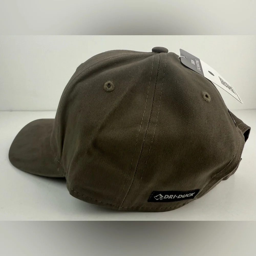DRI Duck 3D Excavating Hat Dark Brown Modern Fit Embroidered 3325‎ OSFM NWT